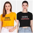 Cotton Blend Printed Top for Women 