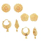 Gold Plated Designer Earrings Set for Women & Girls 