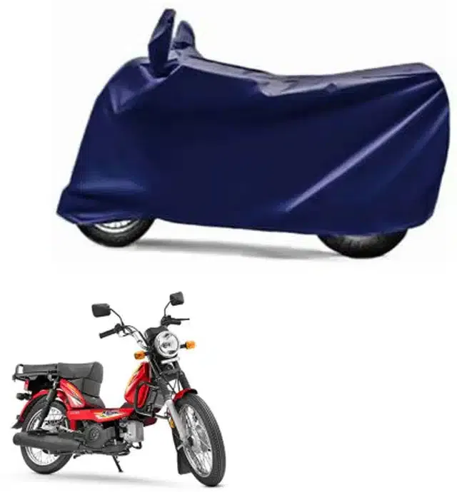 Waterproof & UV Protection Polyester Full Body Cover for TVS XL 100 Comfort BS6 (Blue)