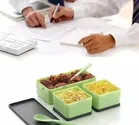 Plastic Lunchbox with Spoon & Fork 
