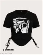 Lycra Top for Women, Black 