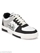 White & Casual Trendy Sneakers for Men 