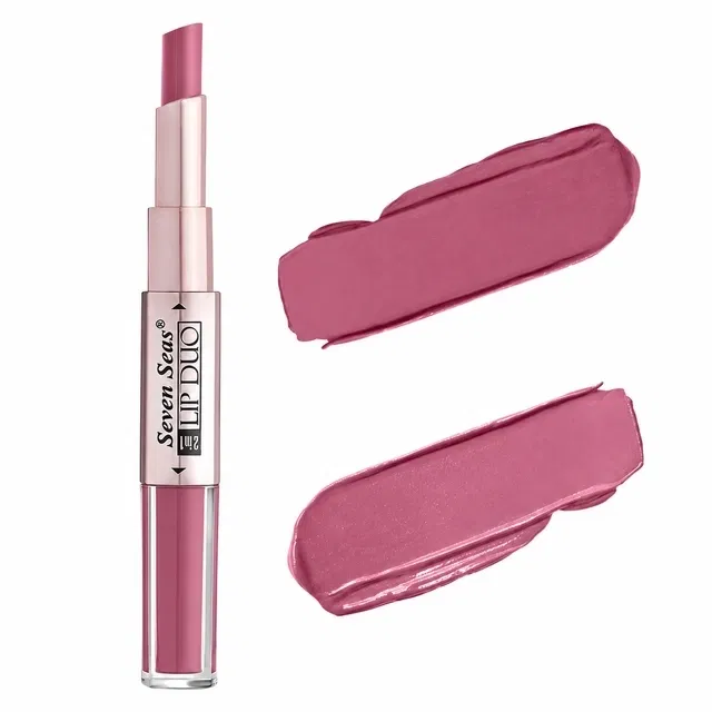 Seven Seas 2 in 1 Full Coverage Lipstick, Rose, 3 ml