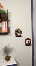 KC Arts MDF  Wall Hanging Shelves 6x6 inch Pack of 4