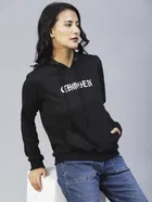 Women's Printed Hooded Sweatshirt 