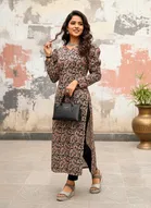 Kalamkari Print Kurti for Women 