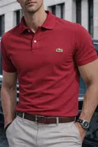 Cotton Matty Solid T-shirt For Men, Red 
