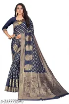 Cotton Zari Woven Saree for Women 