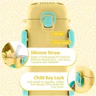 Plastic Bus Shape Sipper Bottle for Kids, Multicolor 