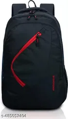 Polyester Backpack for Men & Women, Black
