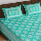 Cotton Queen Bedsheet with 2 Pillow Cover 