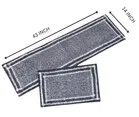 Alaqsa Combo Runner & Mat 14x43inch Grey Pack of 2