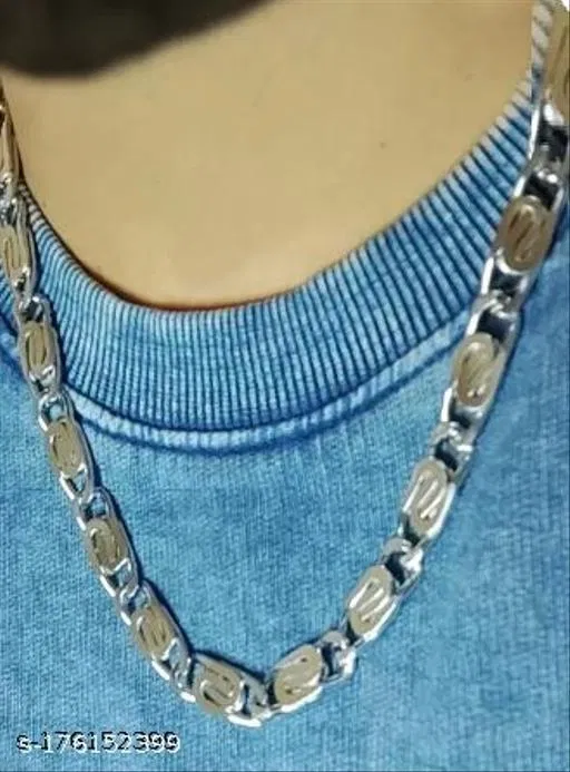 Stainless Steel Chain for Men (Silver)