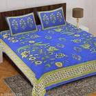 Cotton Queen Bedsheet with 2 Pillow Cover 