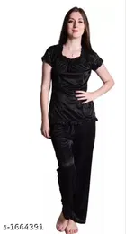 Satin Nightsuit Set for Women 