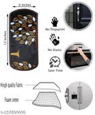 KANUSHI Industries® 1Pc Fridge Cover for Top with 6 Utility Pockets + 1 Handles Covers + 4 Fridge Mats 