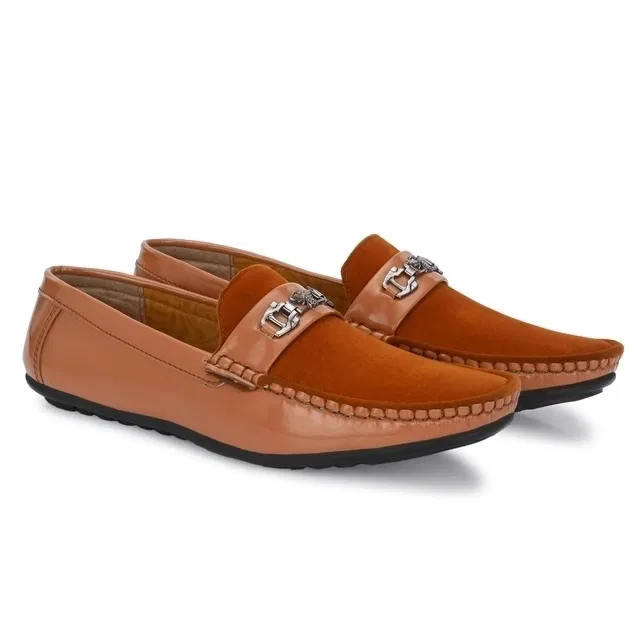 Loafers for Men (Tan, 10)