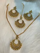 Women's Oxidized Meenakari Jewellery Set with Earrings 