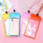 MI-STS Mobile Phones Transparent Waterproof Mobile Pouch Rain Mobile Cover (Pack of 3) (S-61)