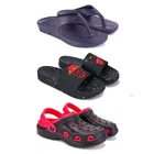 Combo of Sliders with Clogs & Slippers for Men 