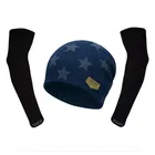Woolen Printed Cap with Arm Sleeves for Men 