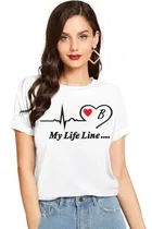 Half Sleeves Printed T-shirt for Women & Girls 