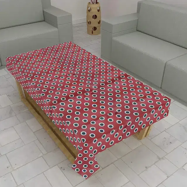 PVC Centre Table Cover (Multicolor, 40x60 Inches)