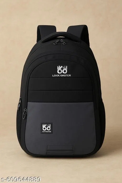 Polyester Backpack for Men & Women, Black