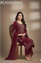 Embroidered Floral Patiala Suits for Women 