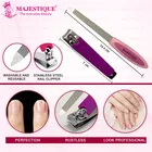 Majestique Nail File and Clipper Set Professionally Designed for Smooth Filing of Nails and Removes Dead Skin 