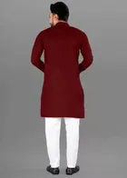 Cotton Blend Solid Kurta for Men 