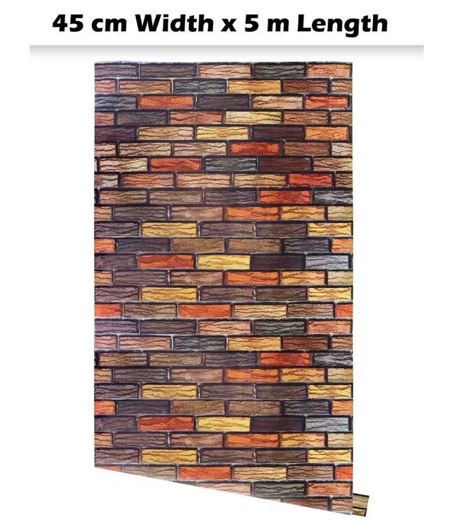 Vinyl Wallpaper for Home (Multicolor, 45x500 cm)