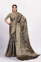 Organza Zari Woven Saree for Women 