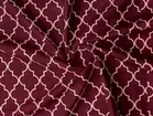 Arch Fab Maroon Abstract Double Bedsheet 88X90 Inch