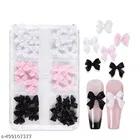 Bow Nail Charms Nail Decorations, Multicolor, Set of 1