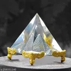 Crystal Fengshui Pyramid with Globe Showpieces 