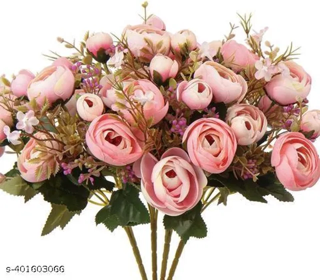 Plastic Artificial Flower (Multicolor, Pack of 2)