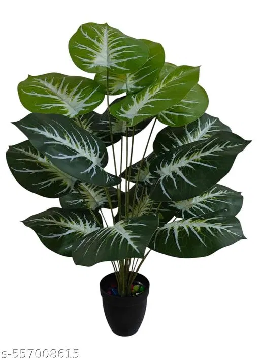 Plastic Artificial Flower With Pot,Multicolour