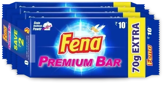 Fena Premium Detergent Bar 4X140 g (Pack of 4)