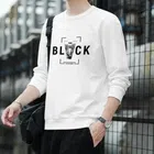 Round Neck Printed T-Shirt for Men (White, M)