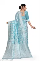 Cotton Zari Woven Saree for Women 