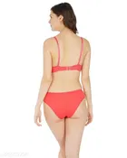 Cotton Blend Solid Lingerie Set for Women 