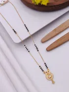 Alloy Gold Plated Mangalsutra for Women, Gold
