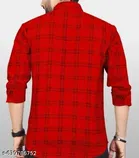 Cotton Blend Checked Shirts for Men, Multicolor, Pack of 3 