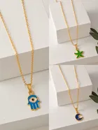 Gold Plated Chain & Pendant for Women & Girls 