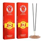 Nirmal Jyoti 3 in1 Agarbatti (Loban, Sandal & Rose) 2X75 g (Pack of 2)