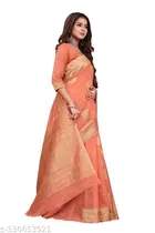 Chanderi Cotton Zari Woven Saree for Women 