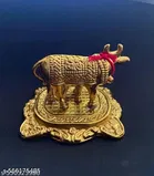Kamdhenu Cow Murti and Calf Idol 