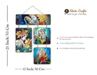 KC Arts Radhe Krishna Decorative Wall Hanging, Multicolor Pack of 1