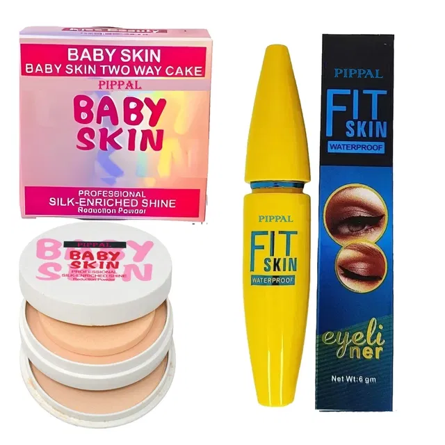 Pippal Baby Skin Compact (20 g) with Eyeliner (6 ml) (Set of 2)